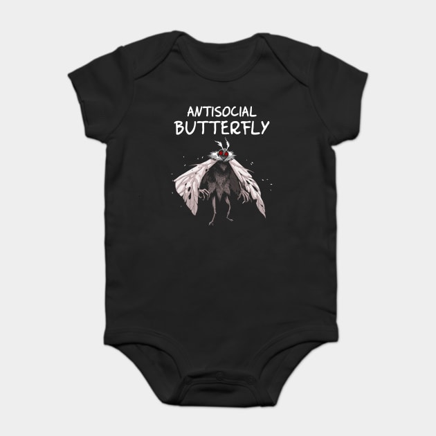 Antisocial Butterfly Baby Bodysuit by GoshWow®